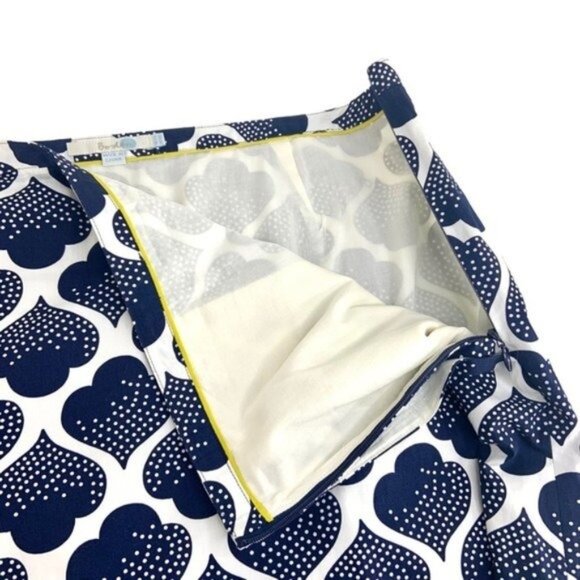 Boden Blue Spade Geometric Pencil Skirt - Picture 4 of 6